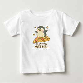 Pizza Slide Mästare – Pingvin på en Skiva T Shirt