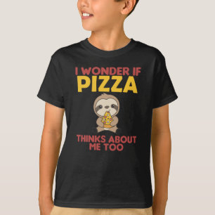 Pizza Sloth Pizza Älskare Funny Say T Shirt