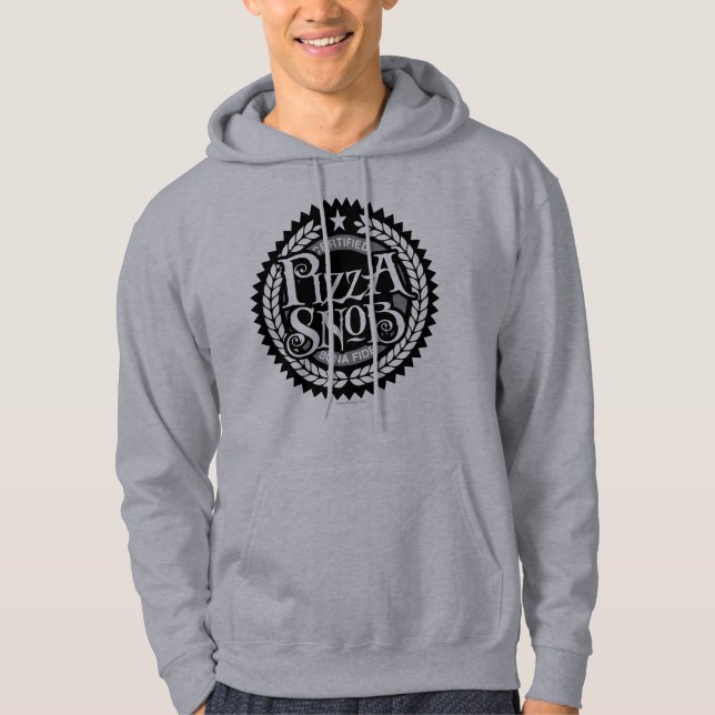 Pizza Snob - lustig pizza älskare Hoodie (Framsida)