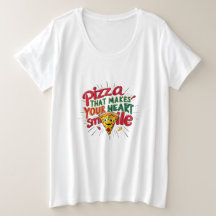 Pizza som gör din hjärt-mil-T-Shirt | Roligt