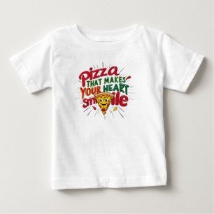 Pizza som gör din hjärt-mil-T-Shirt Roligt T Shirt