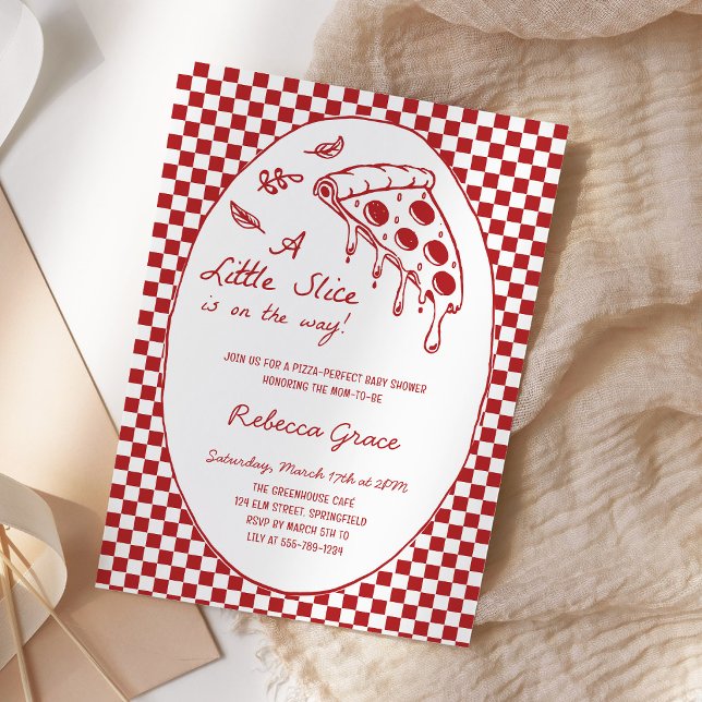Pizza Special Delivery Baby Shower Inbjudningar (Skapare uppladdad)