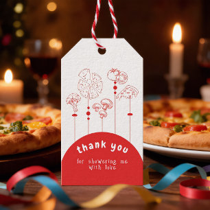 Pizza Special Delivery Baby Shower Presentetikett