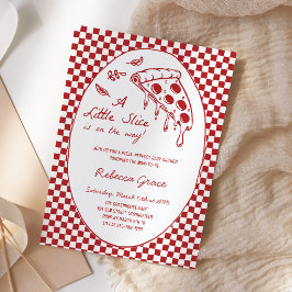 Pizza Special Leverans Baby Shower Inbjudningar