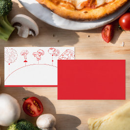 Pizza Specialleverans Blank Placeringskort