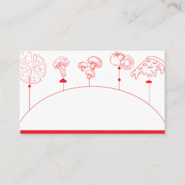 Pizza Speciell Delivery blank Placeringskort