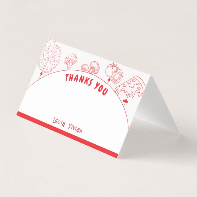 Pizza Speciell Delivery-Tack, tomt kort (Framsida)