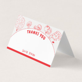 Pizza Speciell Delivery-Tack, tomt kort