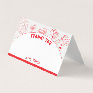 Pizza Speciell Delivery-Tack, tomt kort