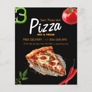 Pizza Ställe Anpassningsbar Editable Flyer