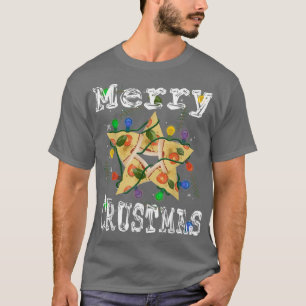 Pizza Star Ljus Snack Pizzalove - Merry Crustmas T Shirt