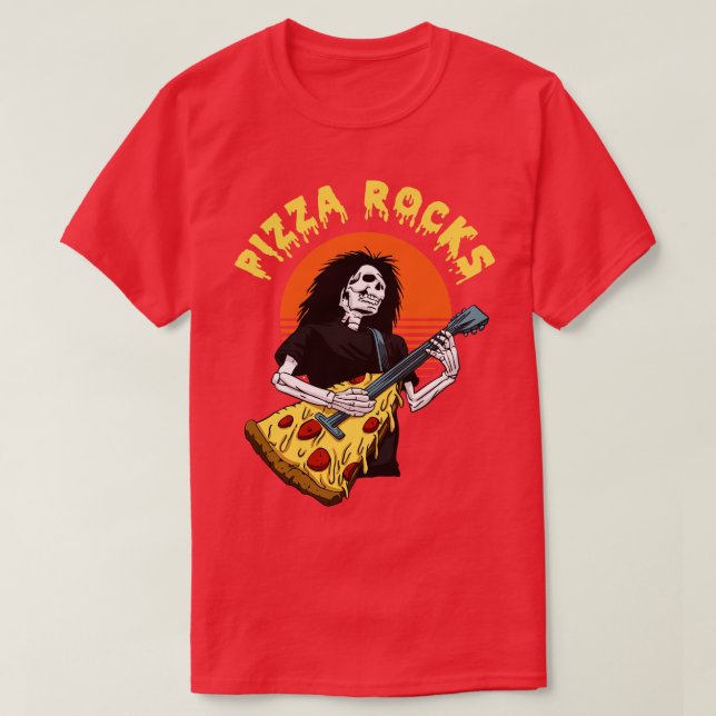 Pizza Sten T Shirt (Design framsida)