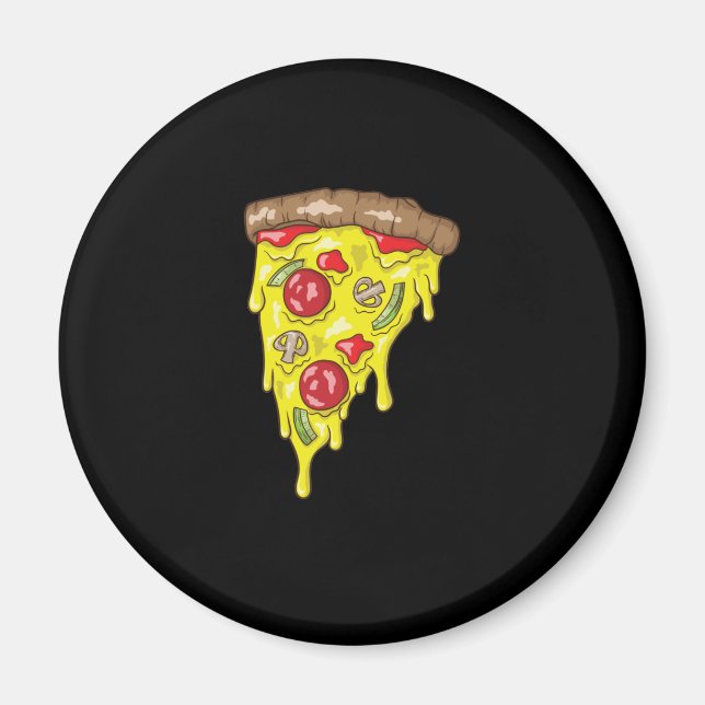 Pizza Stück Salami Magnet (Framsidan)