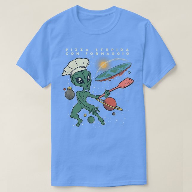 Pizza stupida con formaggio  t shirt (Design framsida)