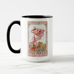 Pizza Tarot Card Funny Tarot Skeleton Mugg