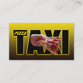 Pizza taxi pizzaleveransservice taxi pizzabytt visitkort