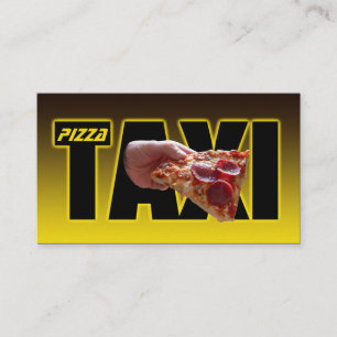 Pizza taxi pizzaleveransservice taxi pizzabytt visitkort