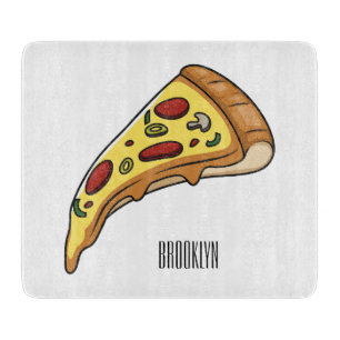 Pizza-tecknad - illustration