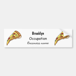 Pizza-tecknad - illustration bildekal