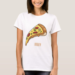 Pizza-tecknad - illustration t shirt