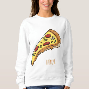 Pizza-tecknad - illustration t shirt