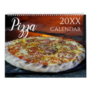 Pizza Tematisk 2027 Väggkalender Present Pizzeria Kalender