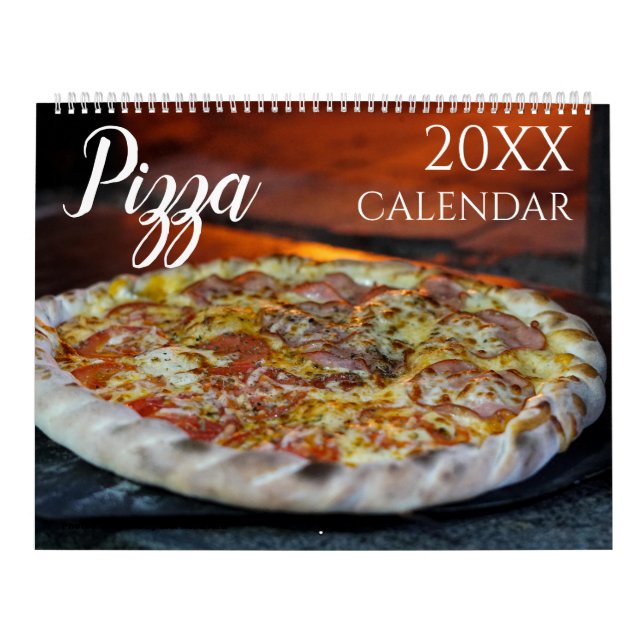 Pizza Tematisk 2027 Väggkalender Present Pizzeria Kalender (Omslag)