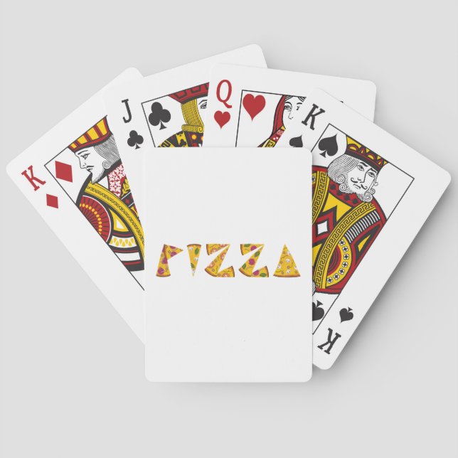 Pizza Text av segment Casinokort (Baksidan)