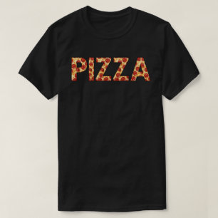 PIZZA Text T Shirt