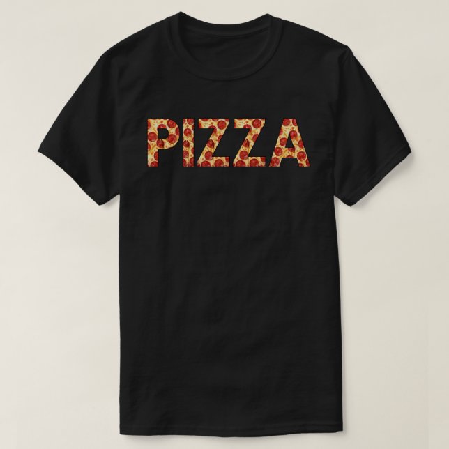 PIZZA Text T Shirt (Design framsida)