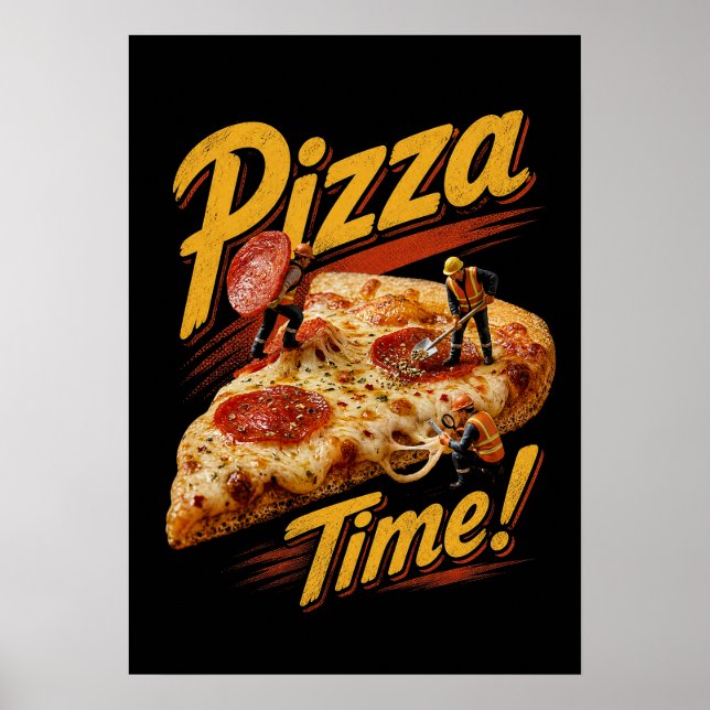 Pizza Tid! Poster (Framsidan)