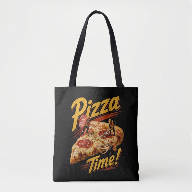Pizza Tid! Tygkasse (Framsida)