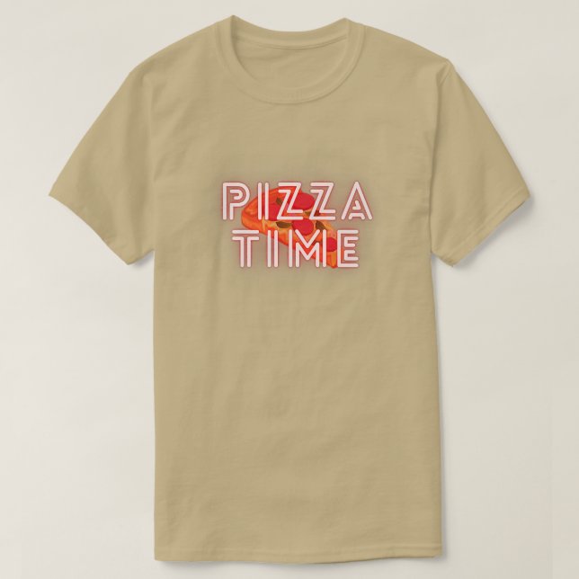 Pizza Time Lazy Chill Design Premium 24624543 T Shirt (Design framsida)