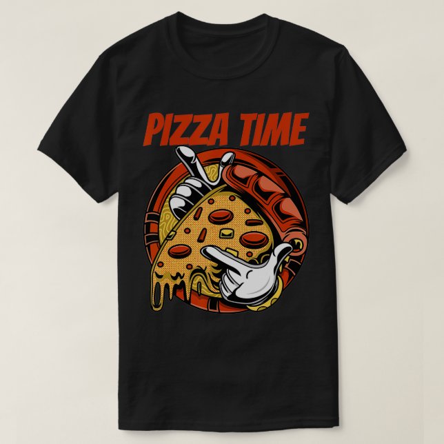 Pizza Time Pizzeria Uniform571 T Shirt (Design framsida)
