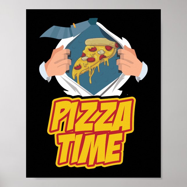 Pizza Time Quote Poster (Framsidan)