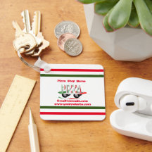 Pizza-tjänst,röd grönt,personlig