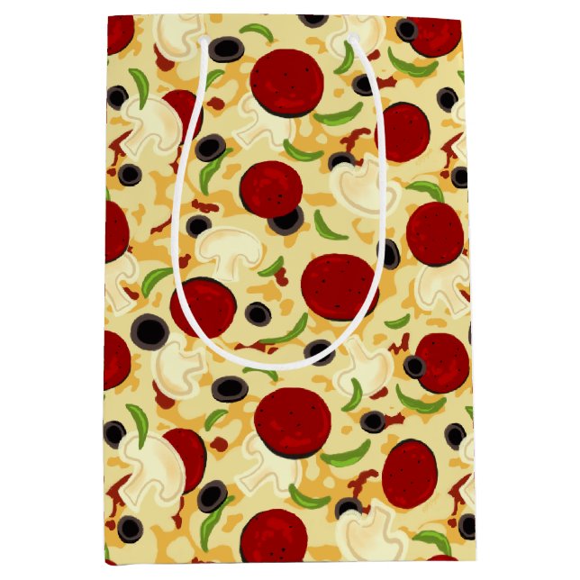 Pizza Toppings Mönster (Framsidan)