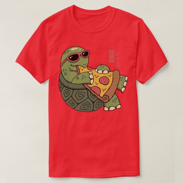 Pizza Turtle T Shirt (Design framsida)