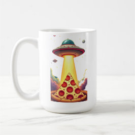 Pizza UFO-bortföranden Kaffemugg
