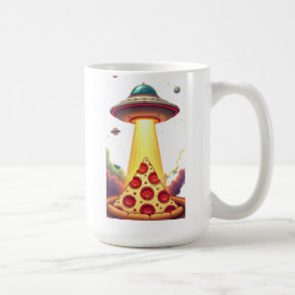 Pizza UFO-bortföranden Kaffemugg
