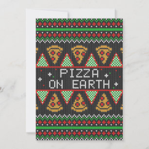 Pizza Ugly jul Sweater Inbjudningar