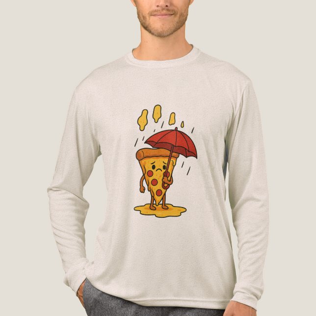 Pizza under ostregnet t shirt (Framsida)