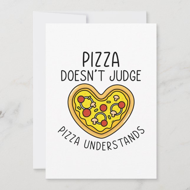 Pizza Understand Tack Kort (Framsida)