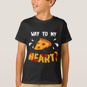 Pizza-vägen till mitt hjärtecitat från det fina Pi T Shirt