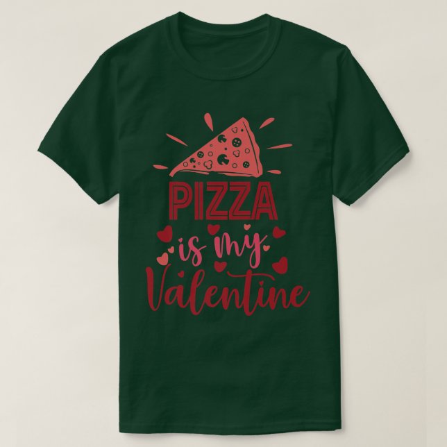Pizza Valentine T Shirt (Design framsida)