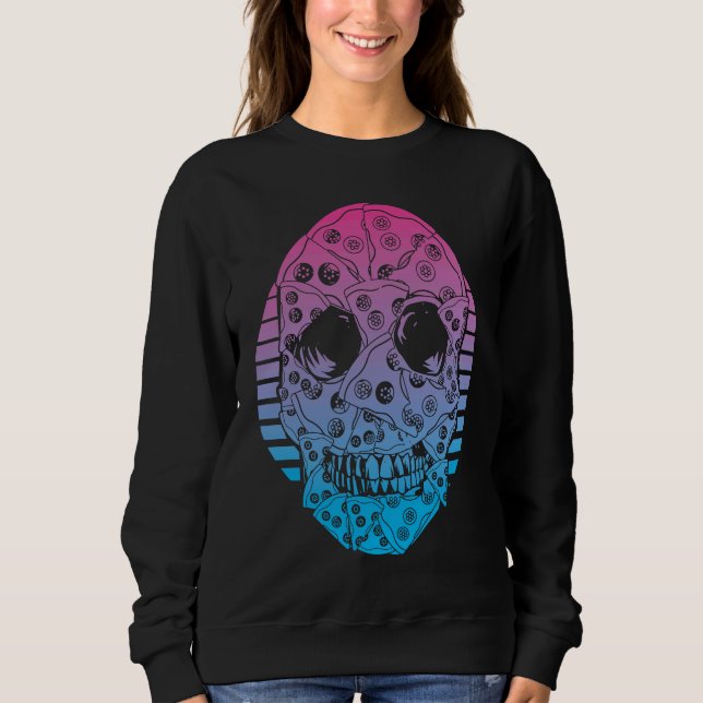 pizza Vaporwave Estetik T Shirt (Framsida)