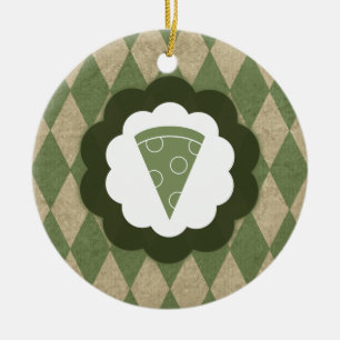 pizza vintage julgransprydnad keramik