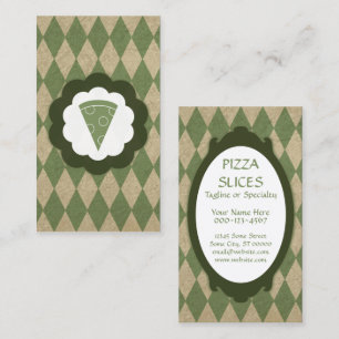 pizza vintage visitkort