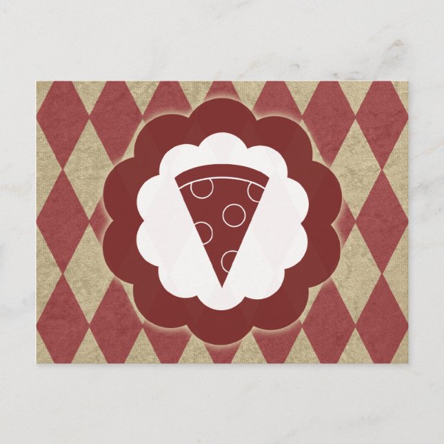 pizza vintage vykort (Framsida)