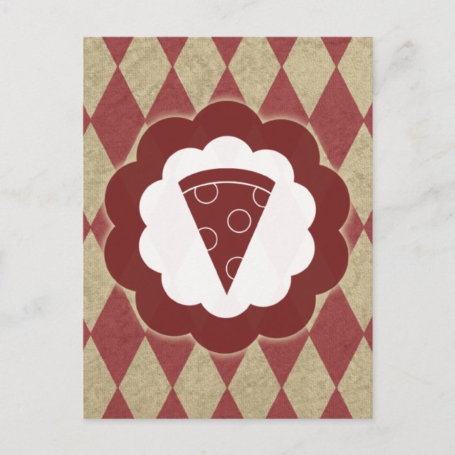 pizza vintage vykort (Framsida)